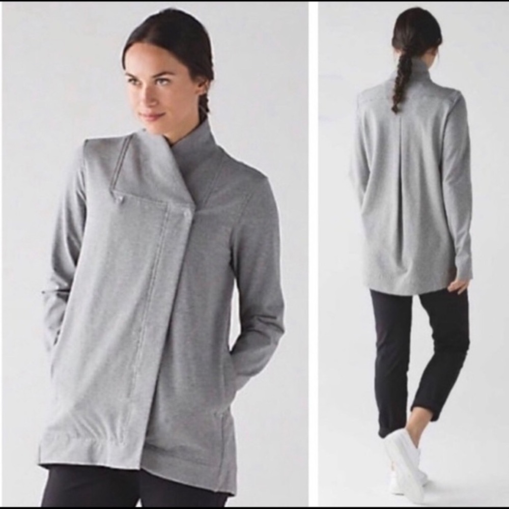 Lululemon Belle gray wrap sweater